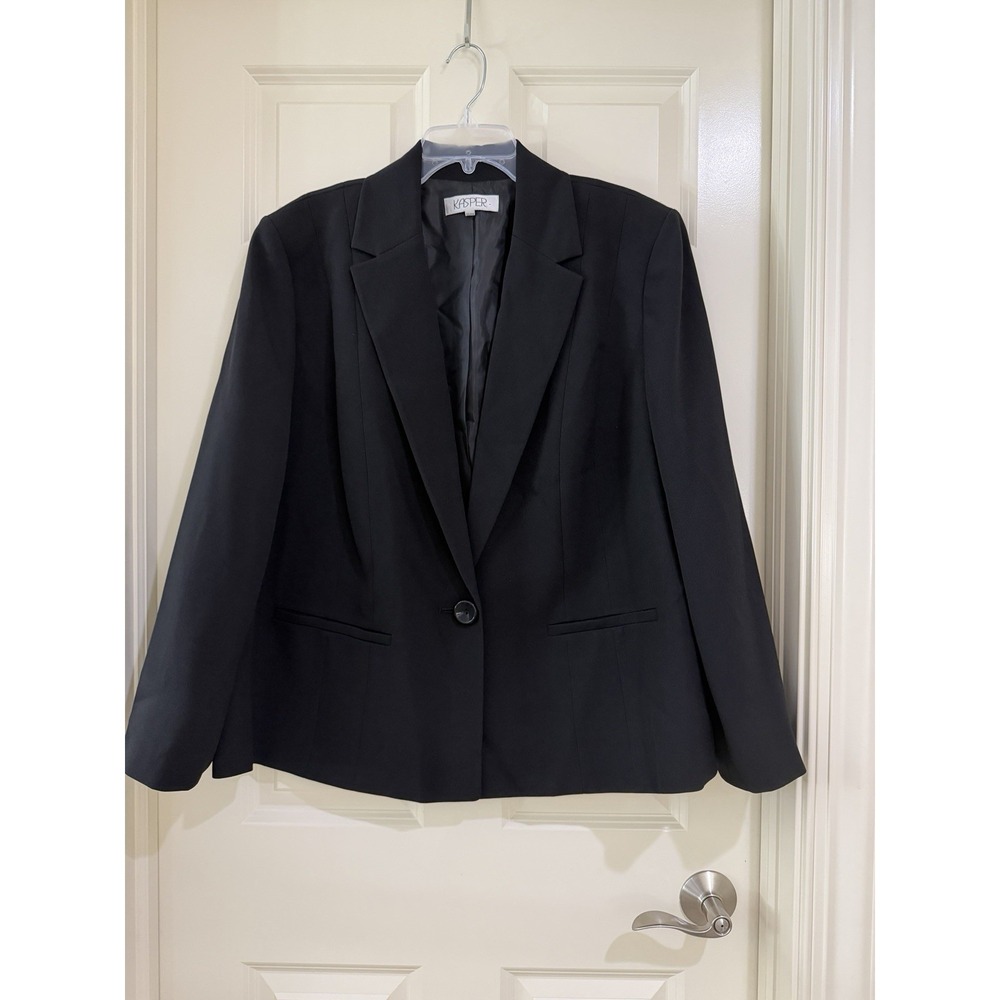 Kasper women black blazer size 22W
